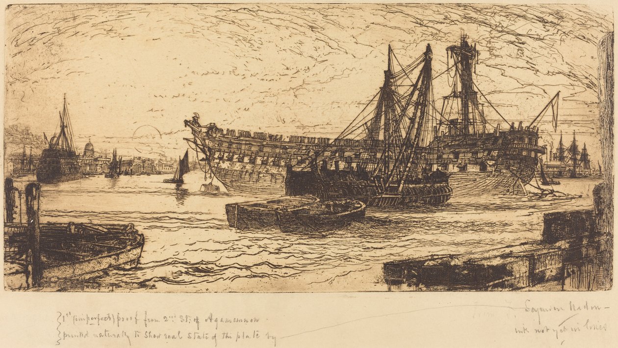 Zerwanie z Agamemnon autorstwa Francis Seymour Haden