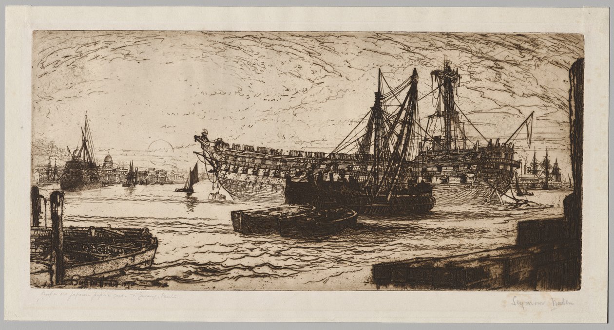 Rozstanie z „Agamemnonem” nr 1 autorstwa Francis Seymour Haden