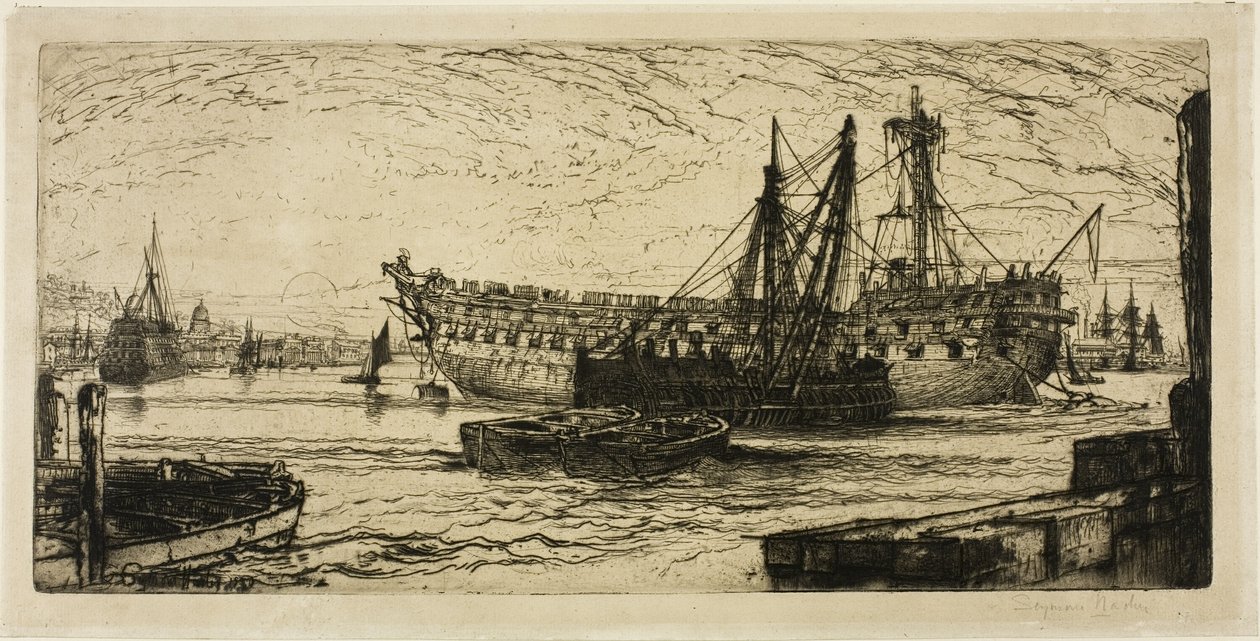 Zerwanie z Agamemnonem, nr I autorstwa Francis Seymour Haden