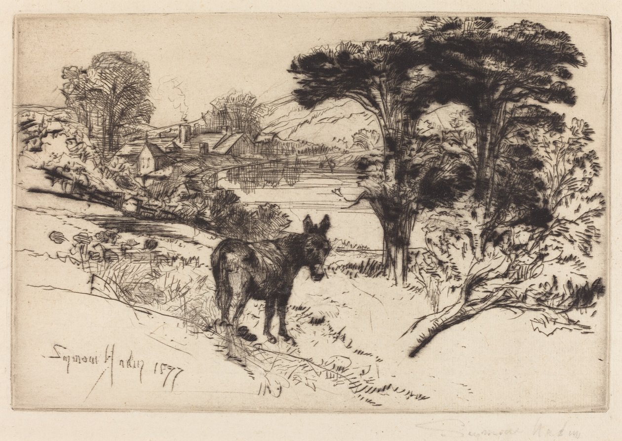 Challow Farm autorstwa Francis Seymour Haden