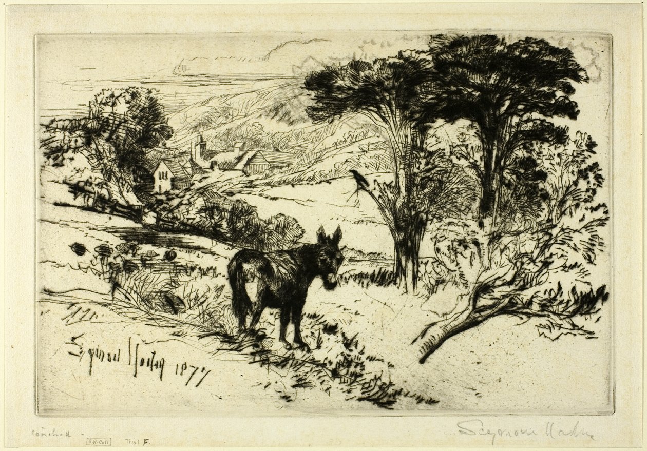 Challow Farm autorstwa Francis Seymour Haden