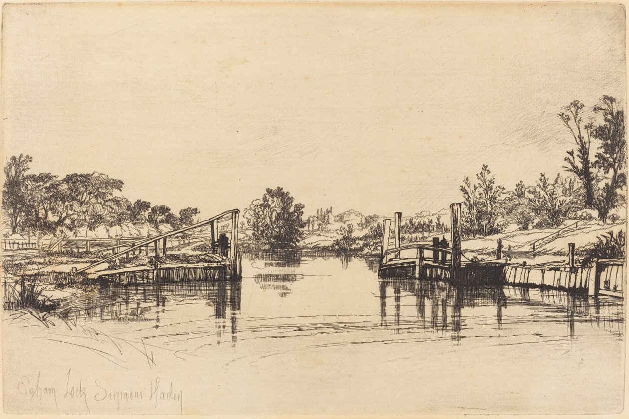 Zamek Eagham autorstwa Francis Seymour Haden