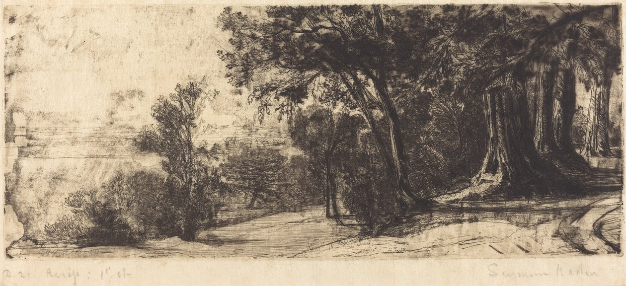 Wczesny poranek – Richmond autorstwa Francis Seymour Haden