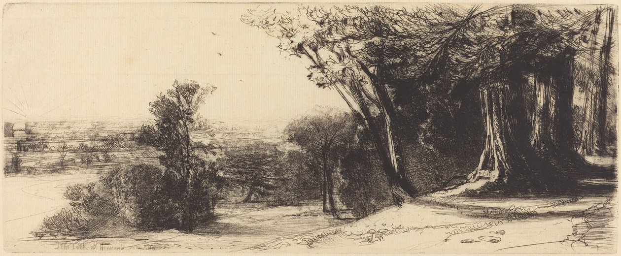 Wczesny poranek – Richmond autorstwa Francis Seymour Haden