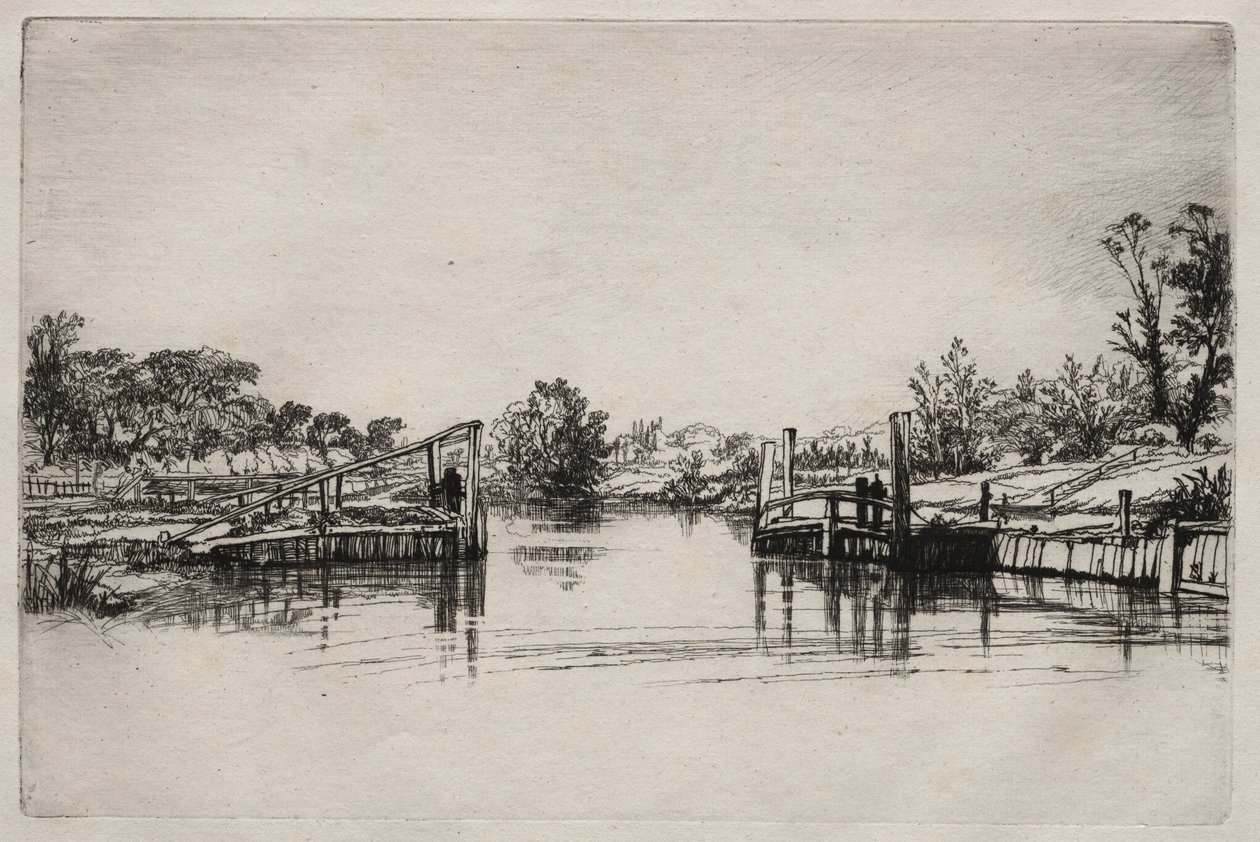 Zamek Egham autorstwa Francis Seymour Haden