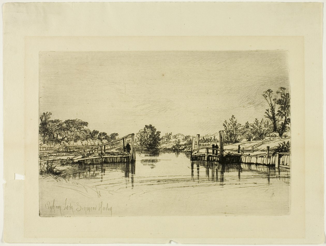 Zamek Egham autorstwa Francis Seymour Haden