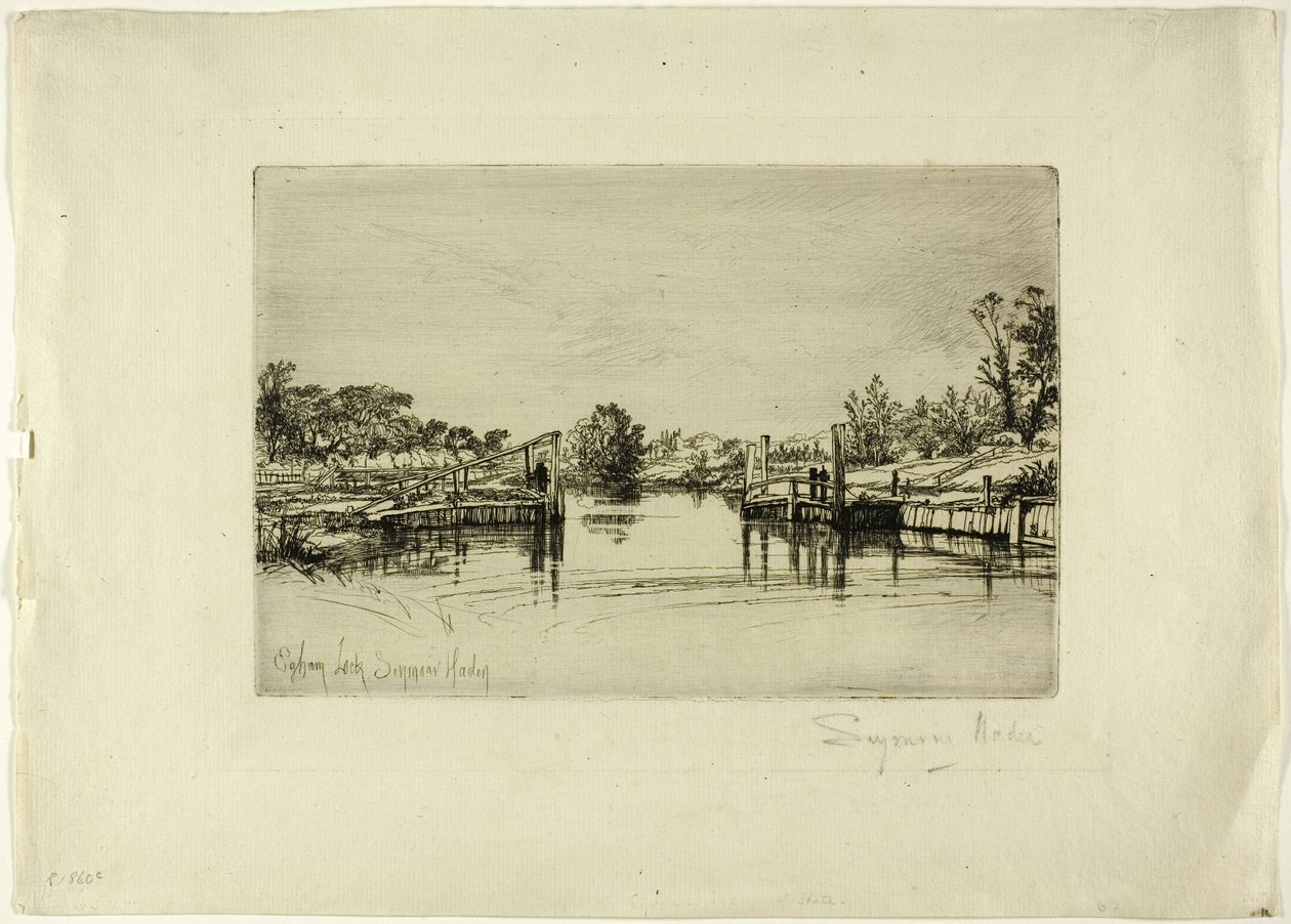 Zamek Egham autorstwa Francis Seymour Haden