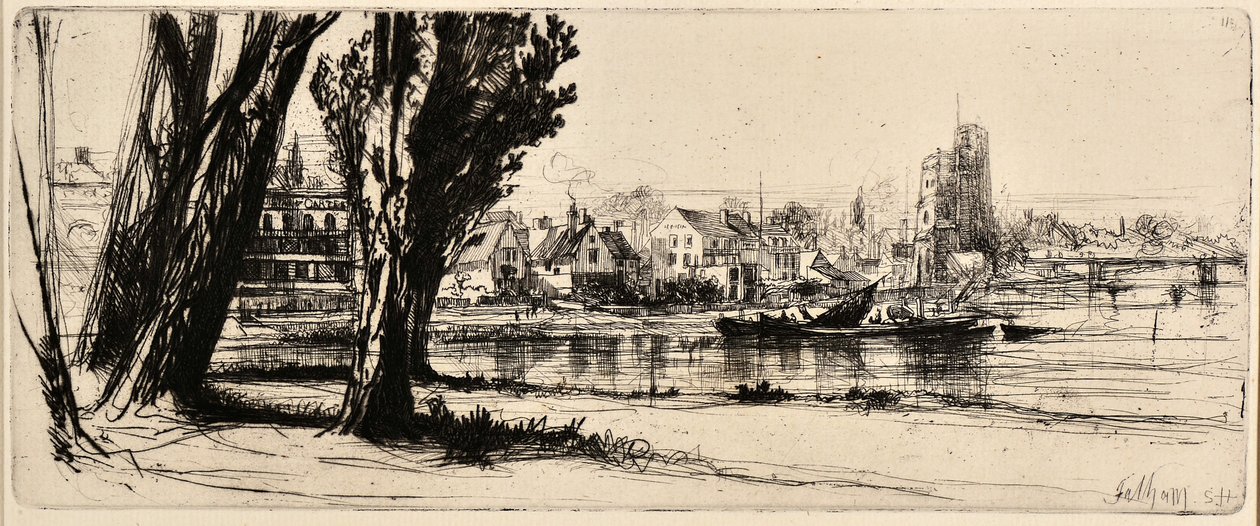 Fulham (akwaforta) autorstwa Francis Seymour Haden