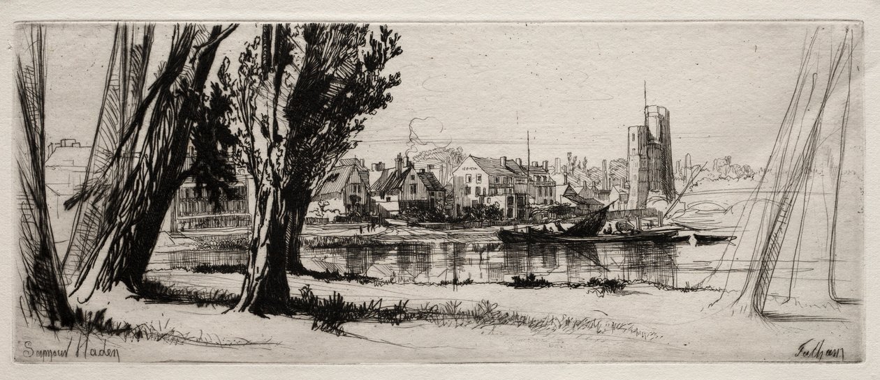 Fulham. autorstwa Francis Seymour Haden