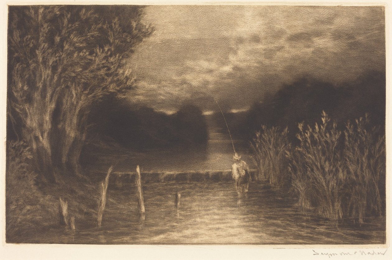 Połów lipienia autorstwa Francis Seymour Haden