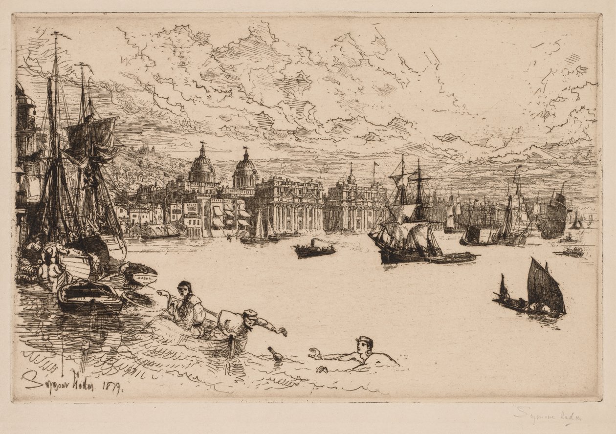 Greenwicz autorstwa Francis Seymour Haden