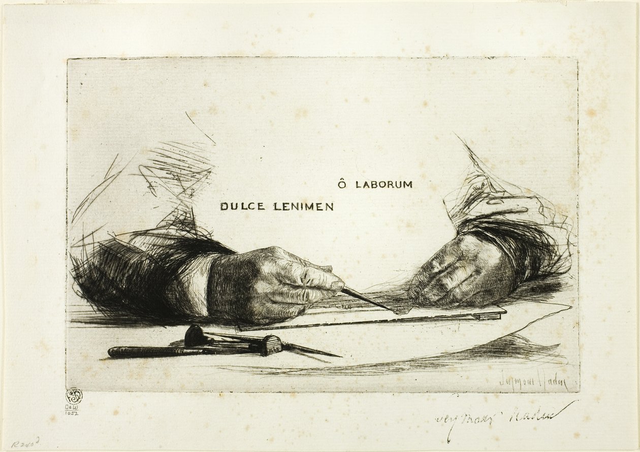 Hands Etching-O Works autorstwa Francis Seymour Haden
