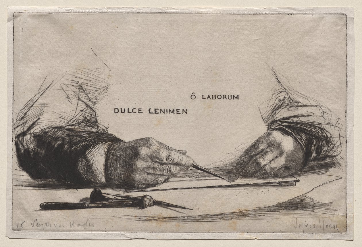 Trawienie rąk autorstwa Francis Seymour Haden