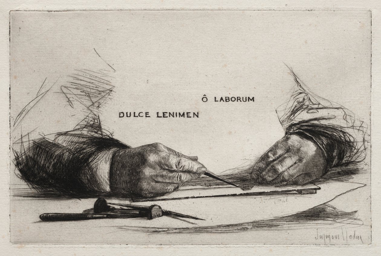 Trawienie rąk, 1865. autorstwa Francis Seymour Haden