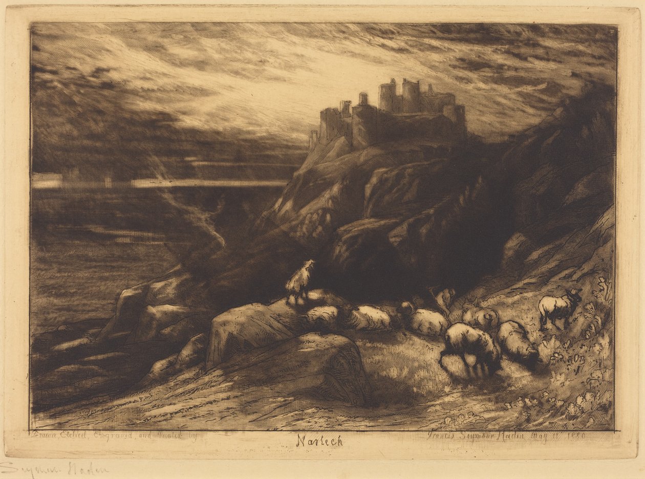 Harlech (Nr. 2) autorstwa Francis Seymour Haden