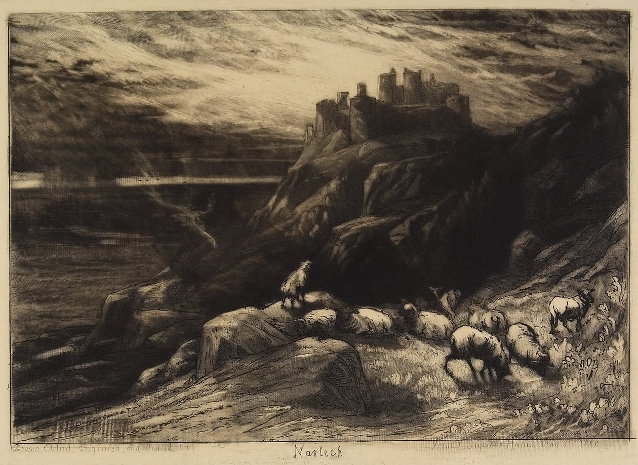 Harlecha, nie. II, 1880 r autorstwa Francis Seymour Haden