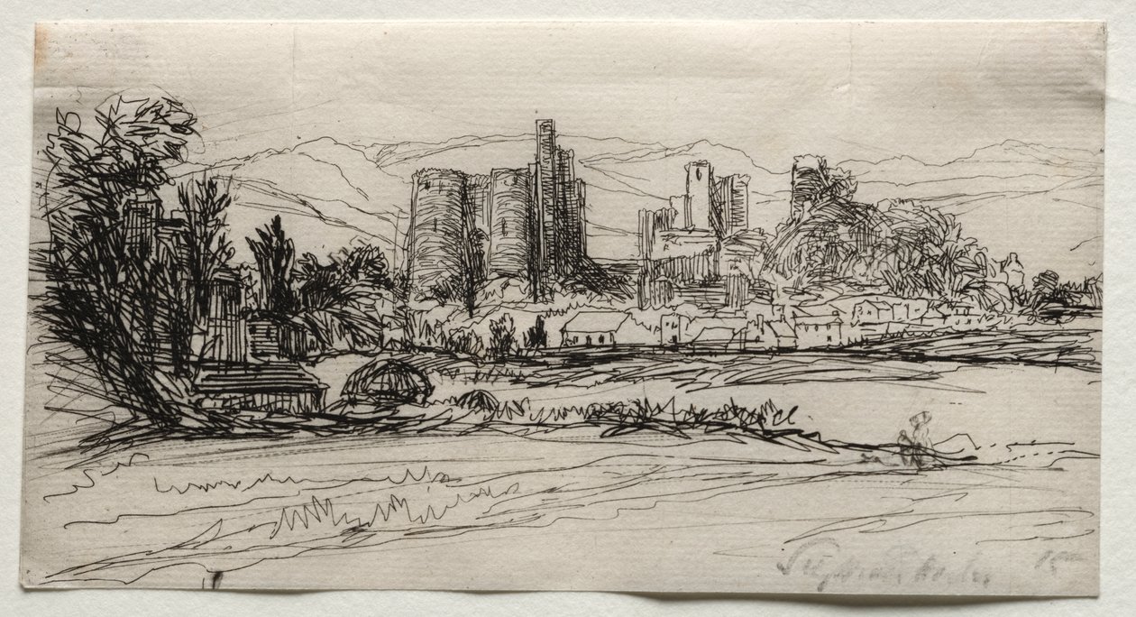 Zamek Kidwelly autorstwa Francis Seymour Haden