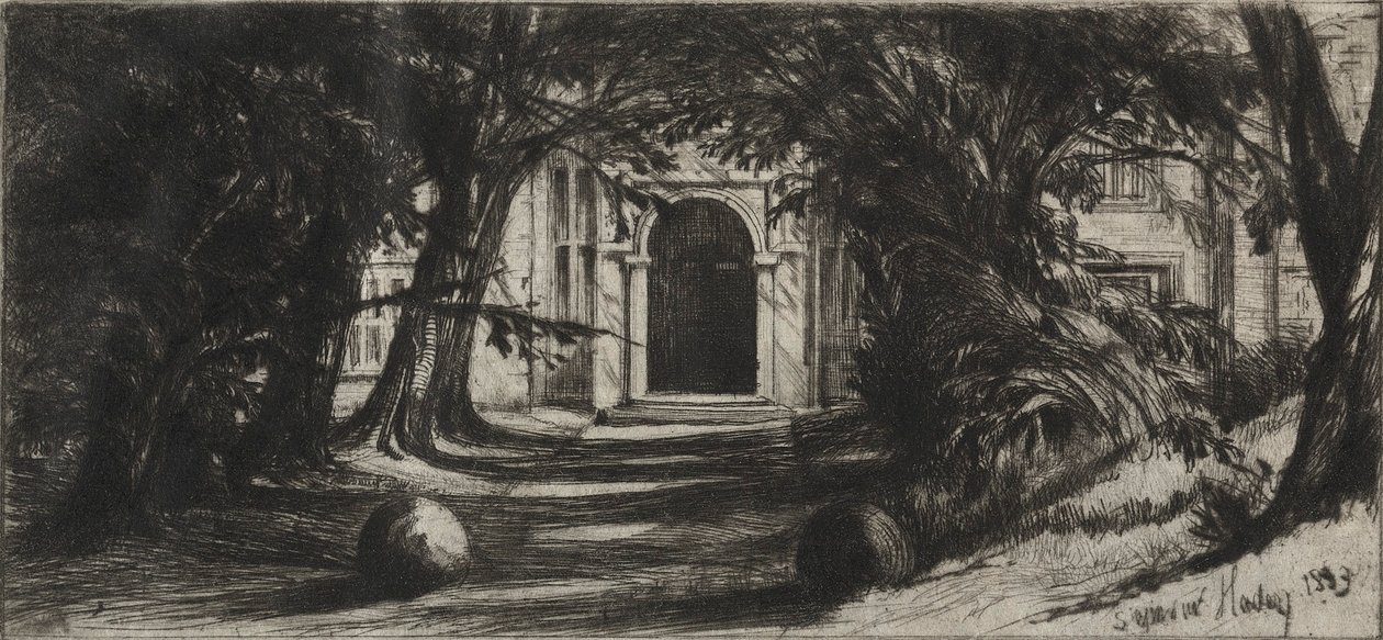 Sala Mytton, 1859. autorstwa Francis Seymour Haden