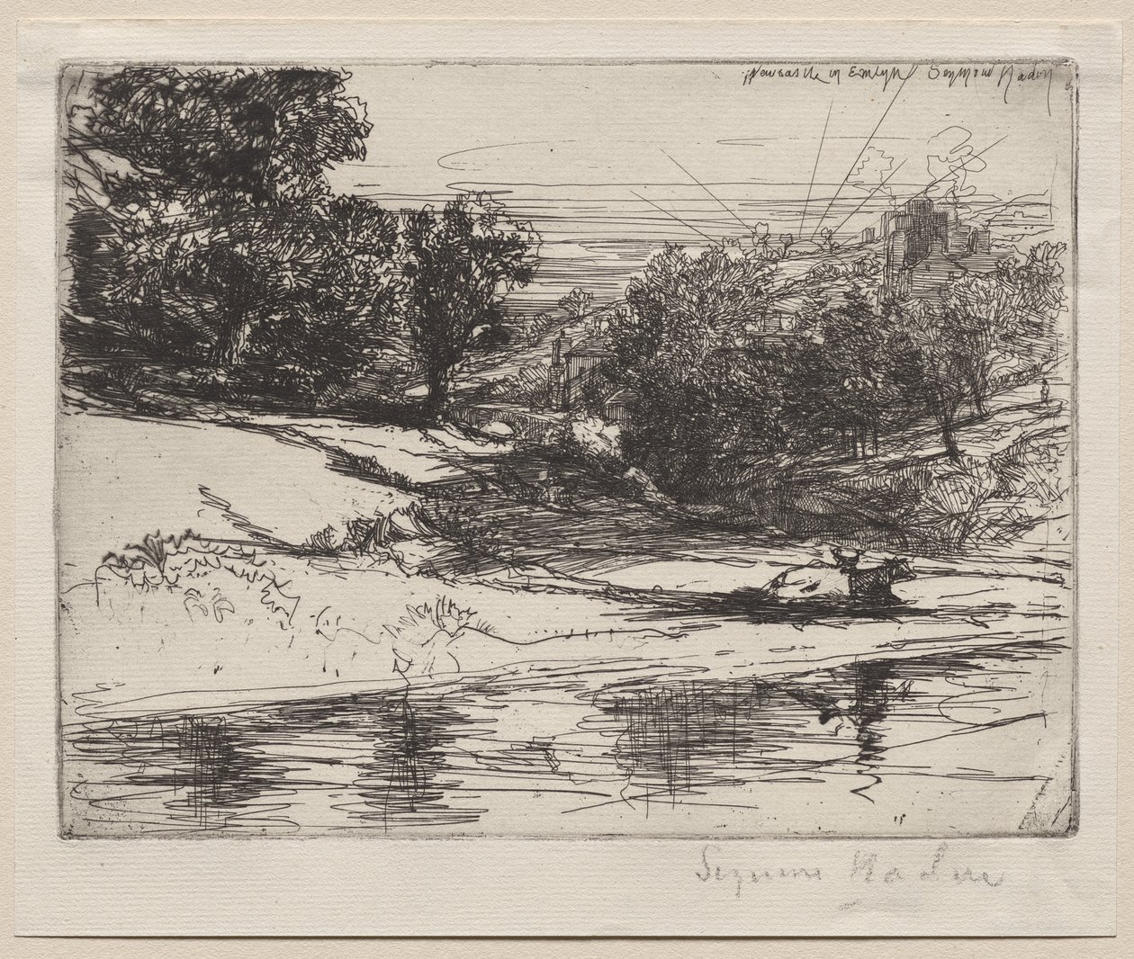 Newcastle w Emlynie autorstwa Francis Seymour Haden