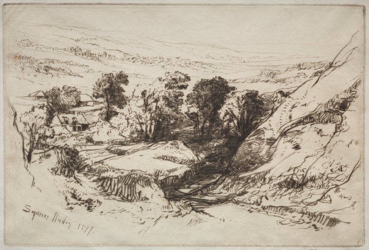 Dziewięć Taczek w dół autorstwa Francis Seymour Haden