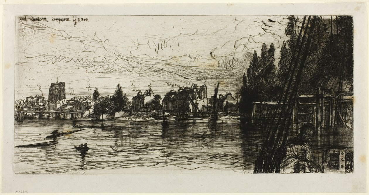 Stary Kościół Chelsea autorstwa Francis Seymour Haden