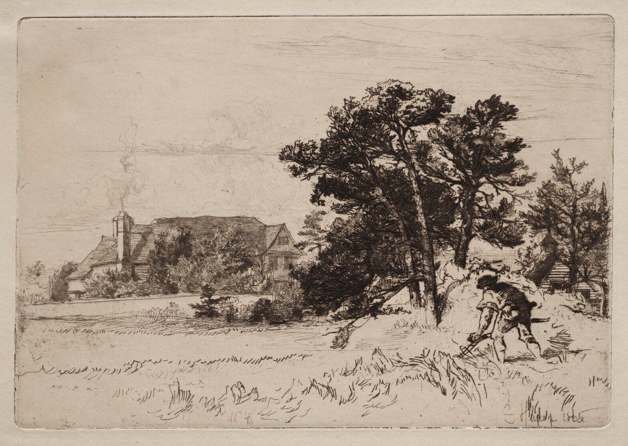 Stary dom Willesleyów autorstwa Francis Seymour Haden