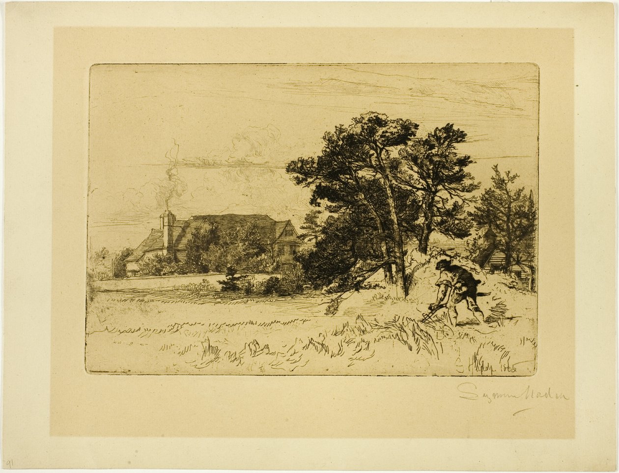 Stary dom Willesleyów autorstwa Francis Seymour Haden