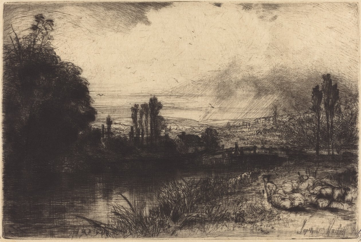 Na teście autorstwa Francis Seymour Haden