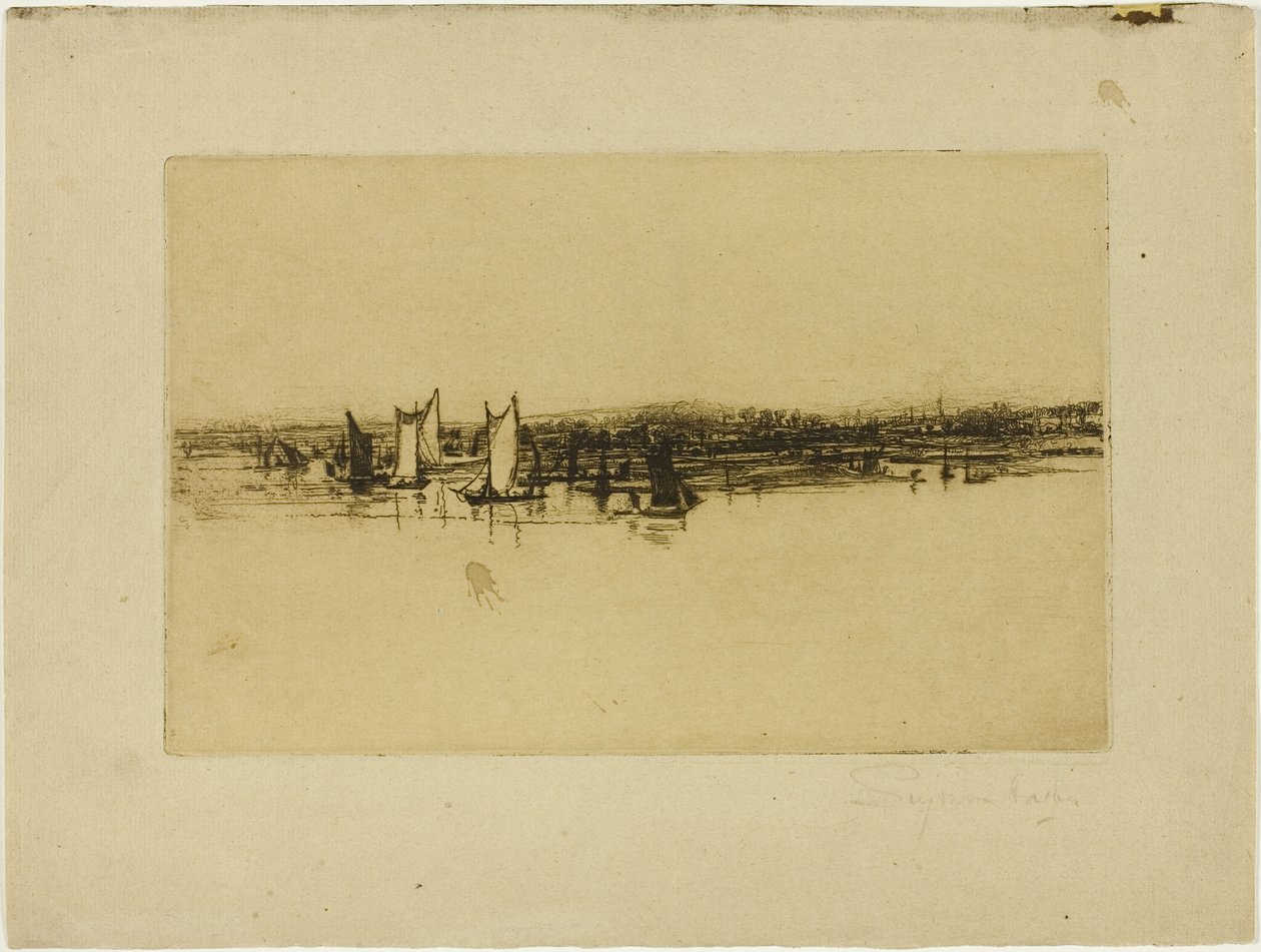 Naprzeciwko gospody, Purfleet autorstwa Francis Seymour Haden