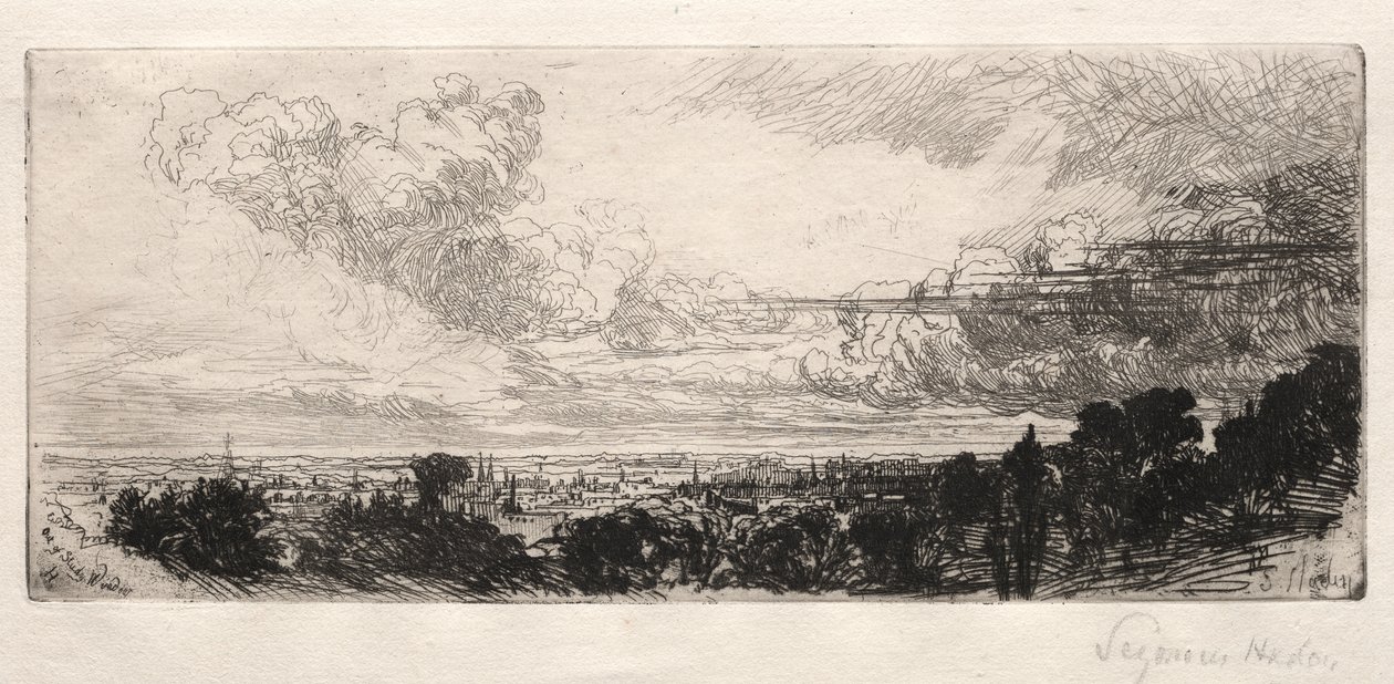 Poza oknem nauki autorstwa Francis Seymour Haden