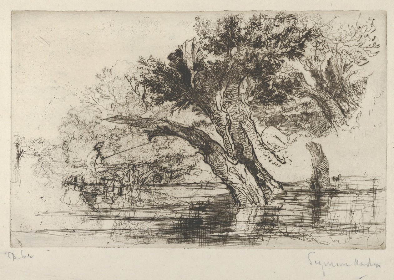 Penton Hook, 1864., 1864. autorstwa Francis Seymour Haden