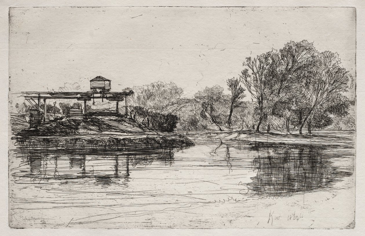 Wkroczenie kolejowe, 1864. autorstwa Francis Seymour Haden