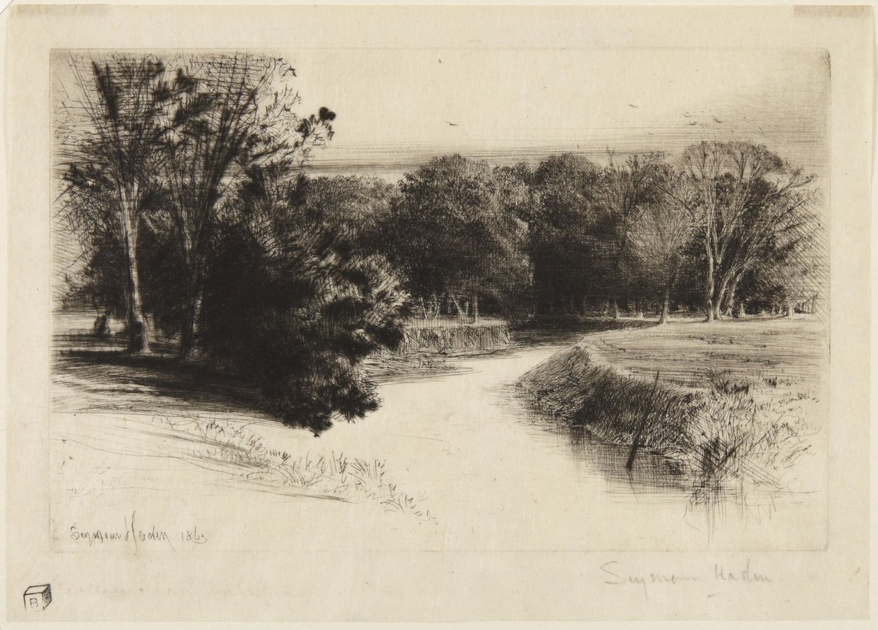 Zachód słońca w Irlandii autorstwa Francis Seymour Haden