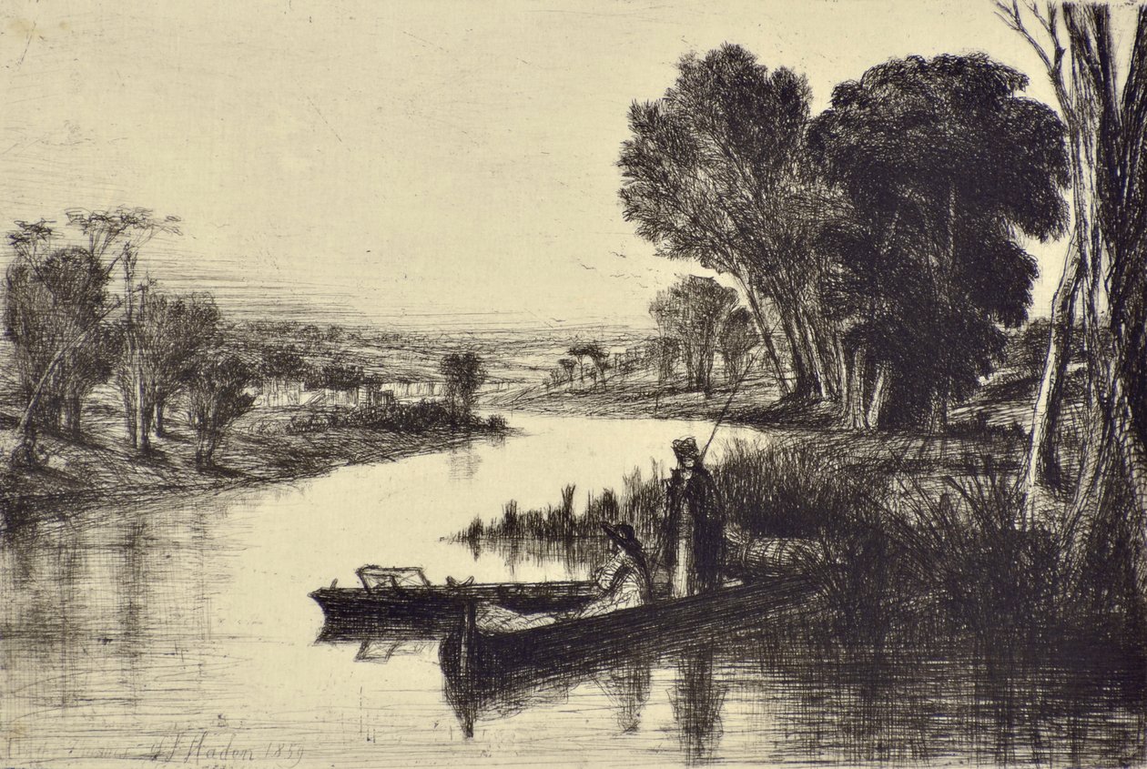 Thames Fishermen No.1 autorstwa Francis Seymour Haden