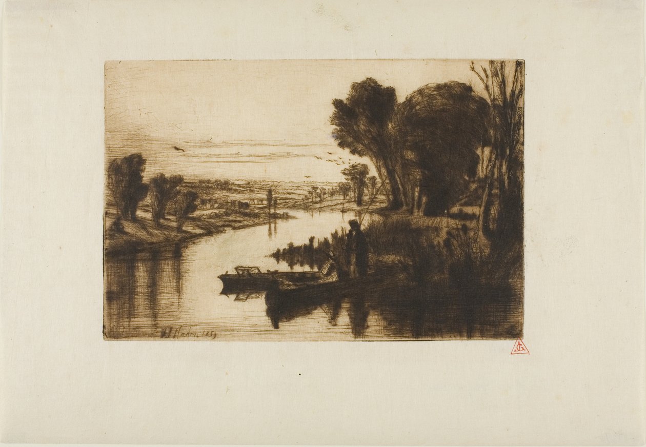 Rybacy z Tamizy, nr I autorstwa Francis Seymour Haden