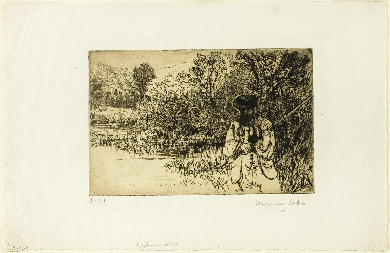 Rybak autorstwa Francis Seymour Haden