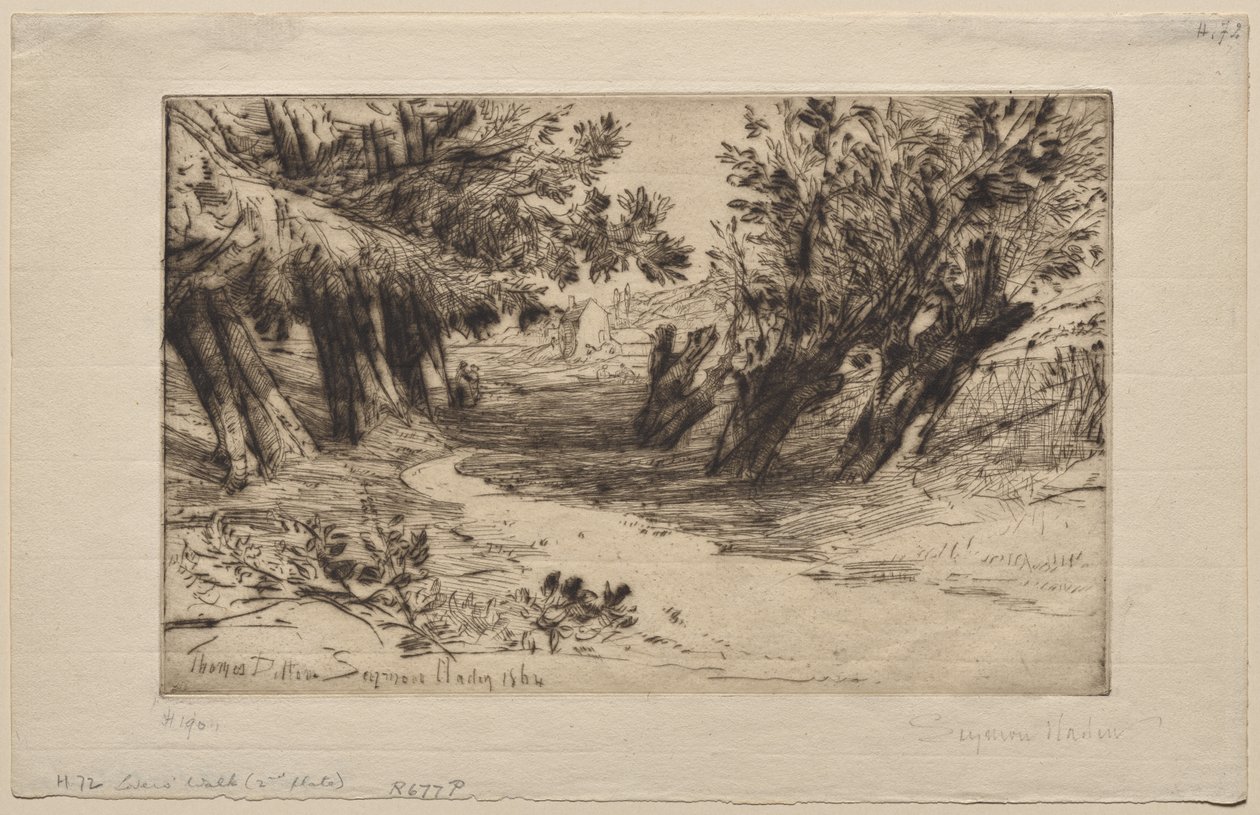 Spacer zakochanych (druga płyta) autorstwa Francis Seymour Haden
