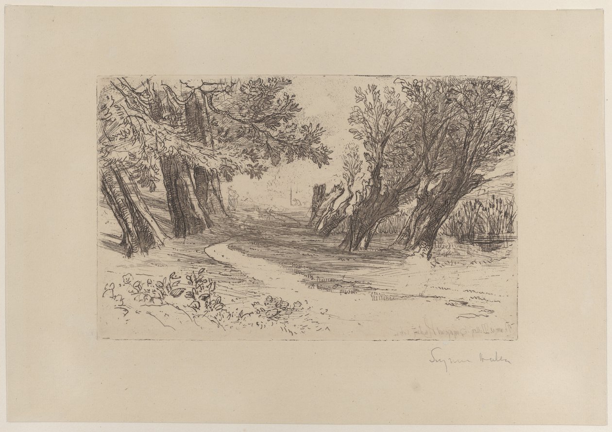 Spacer Zakochanych, nr I, 1864., 1864. autorstwa Francis Seymour Haden