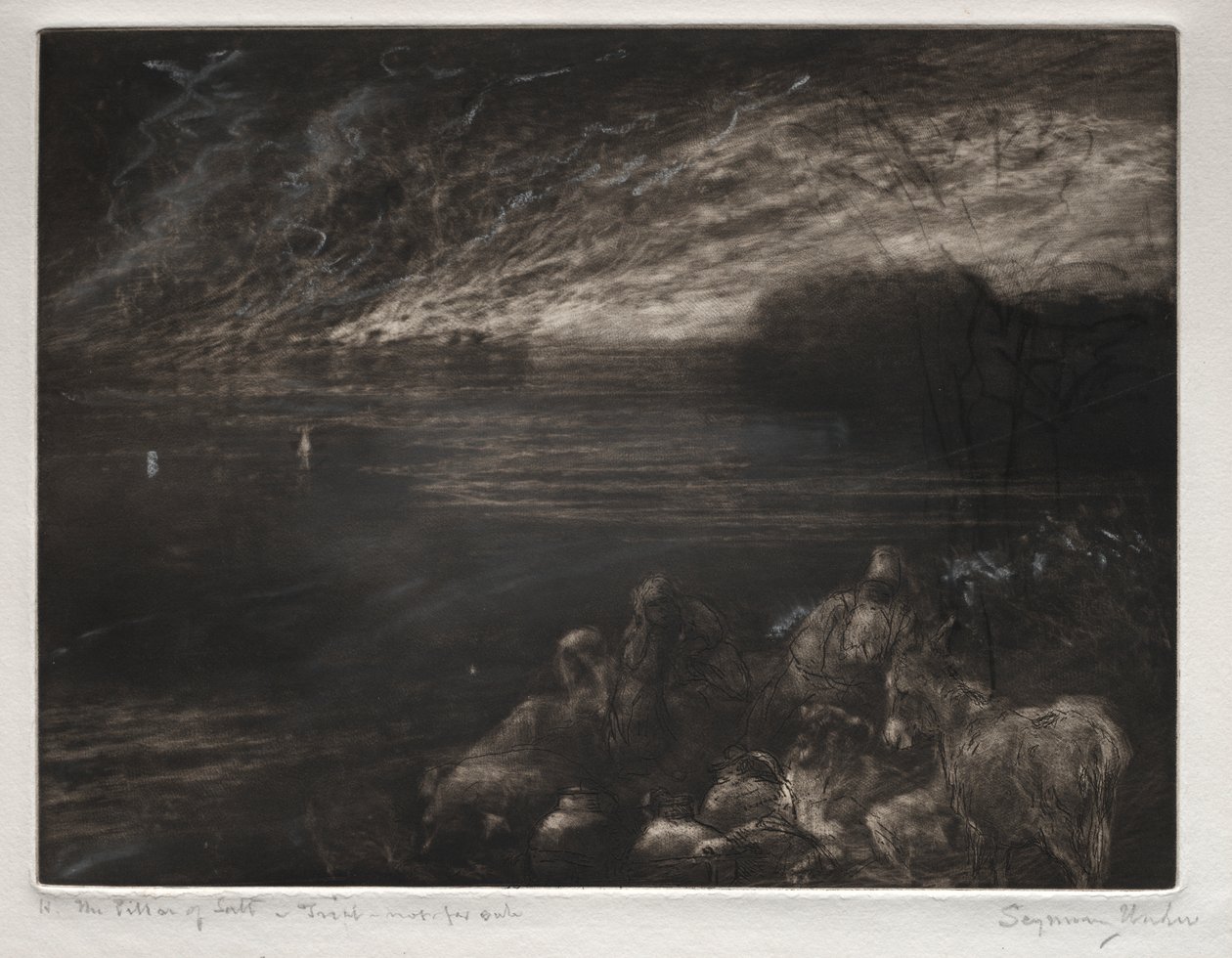 Słup soli autorstwa Francis Seymour Haden