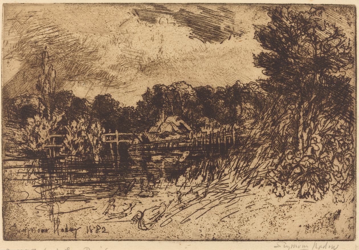 Test w Longparish autorstwa Francis Seymour Haden