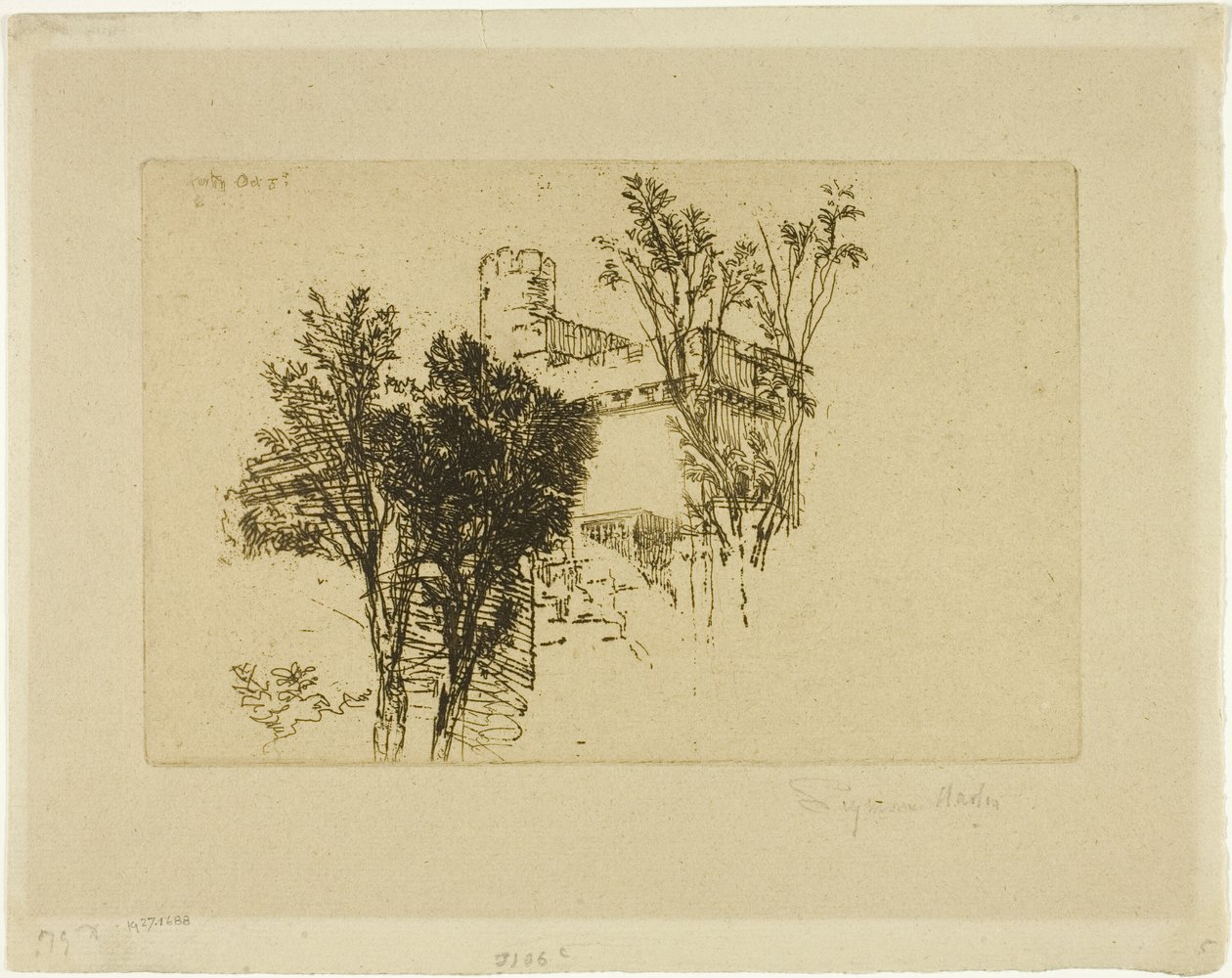 Wieżyczka autorstwa Francis Seymour Haden