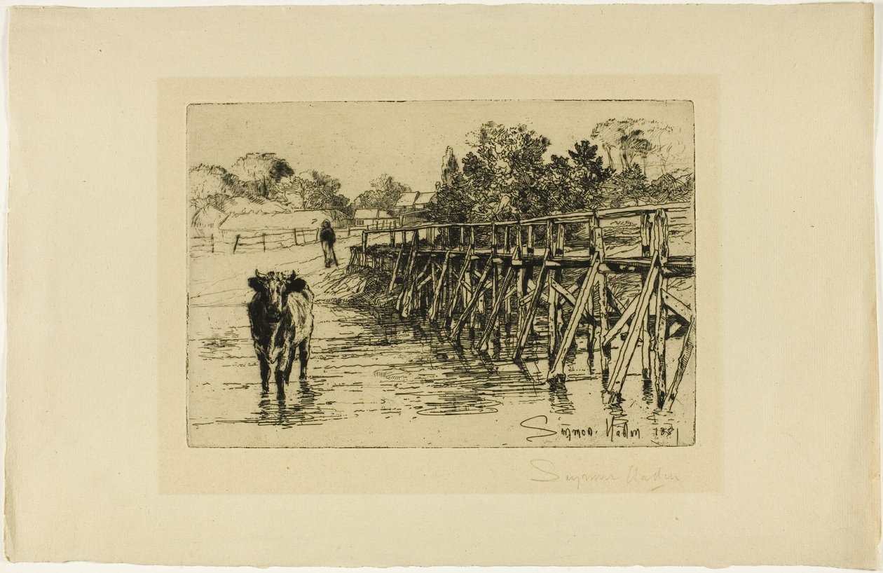 Wioska Ford autorstwa Francis Seymour Haden