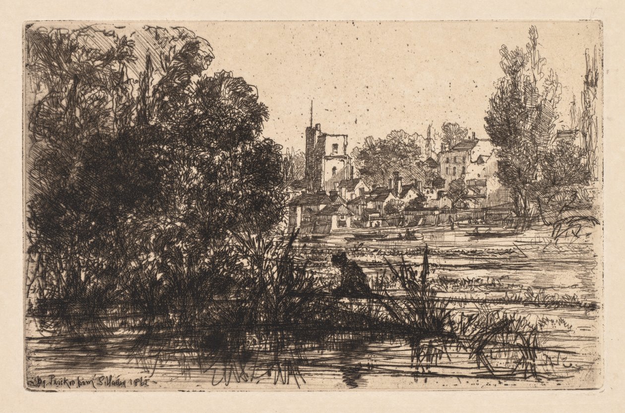 Kościół Twickenham autorstwa Francis Seymour Haden