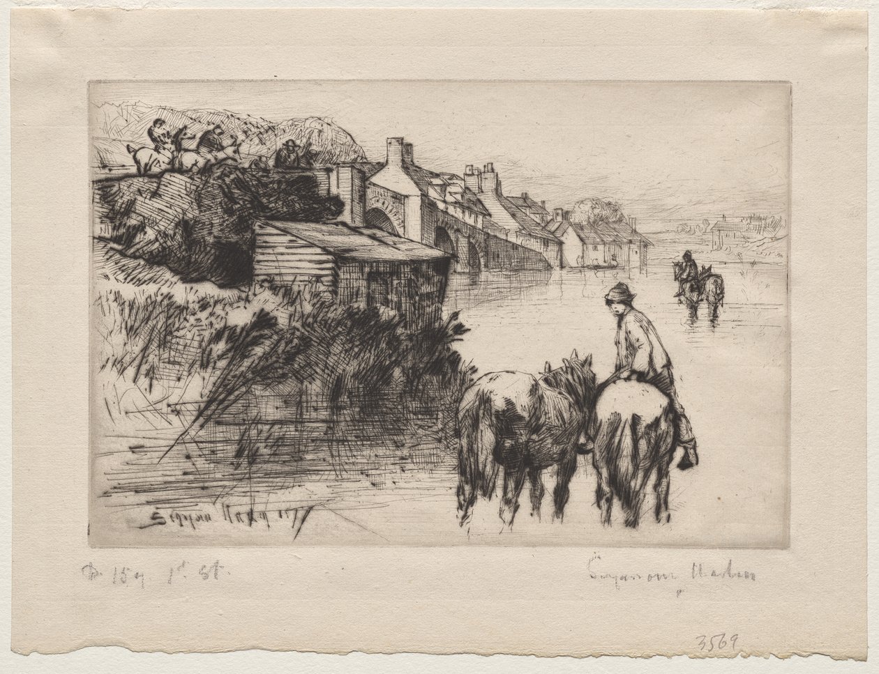 Wareham Bridge autorstwa Francis Seymour Haden