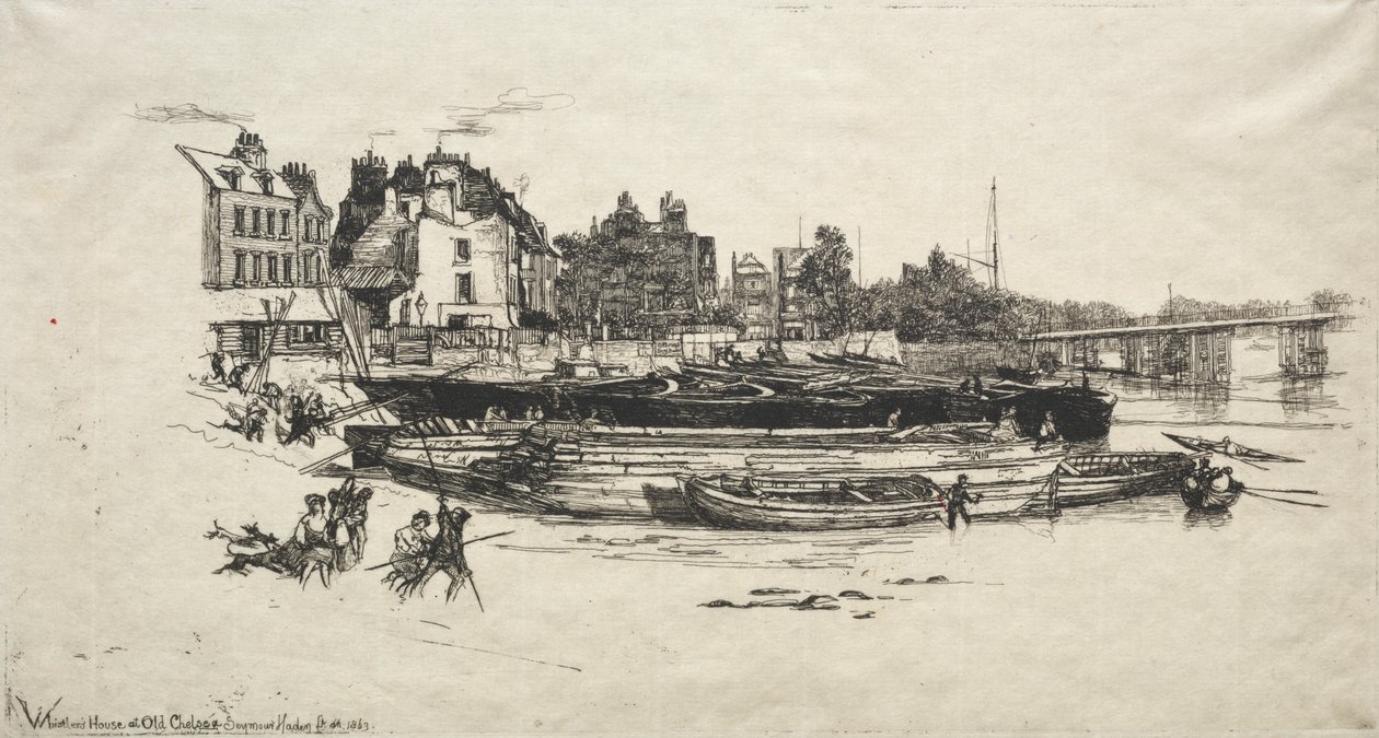 Dom Whistlera w Old Chelsea autorstwa Francis Seymour Haden