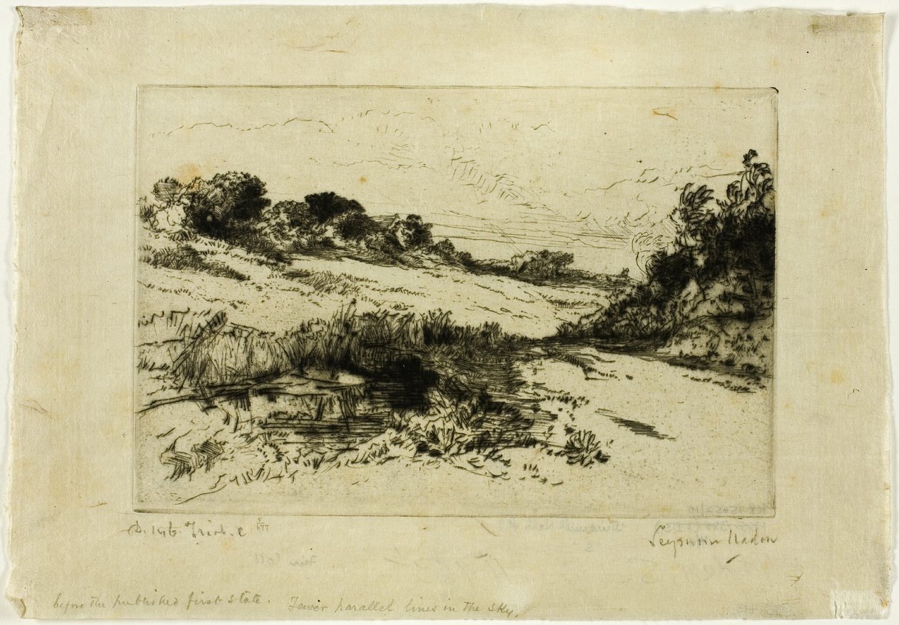 Windmill Hill, nr I autorstwa Francis Seymour Haden