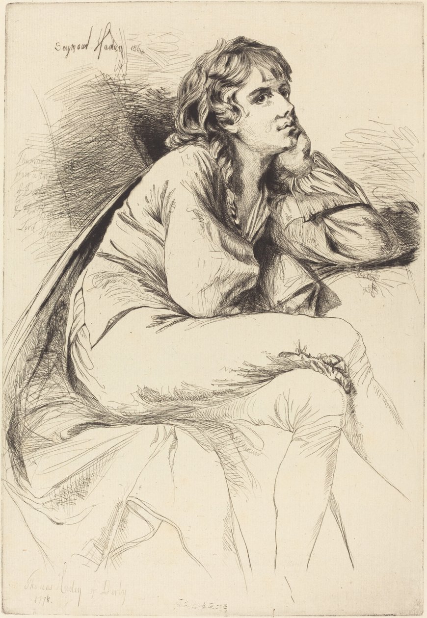 Thomas Haden z Derby autorstwa Francis Seymour Haden after Joseph Wright
