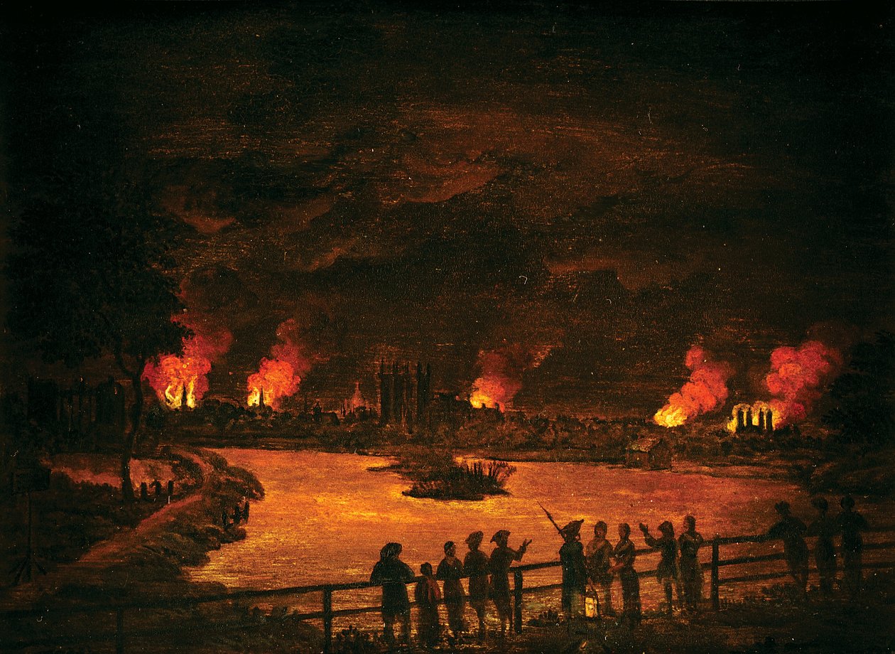 Zamieszki Gordona, 1780 autorstwa Francis Swaine