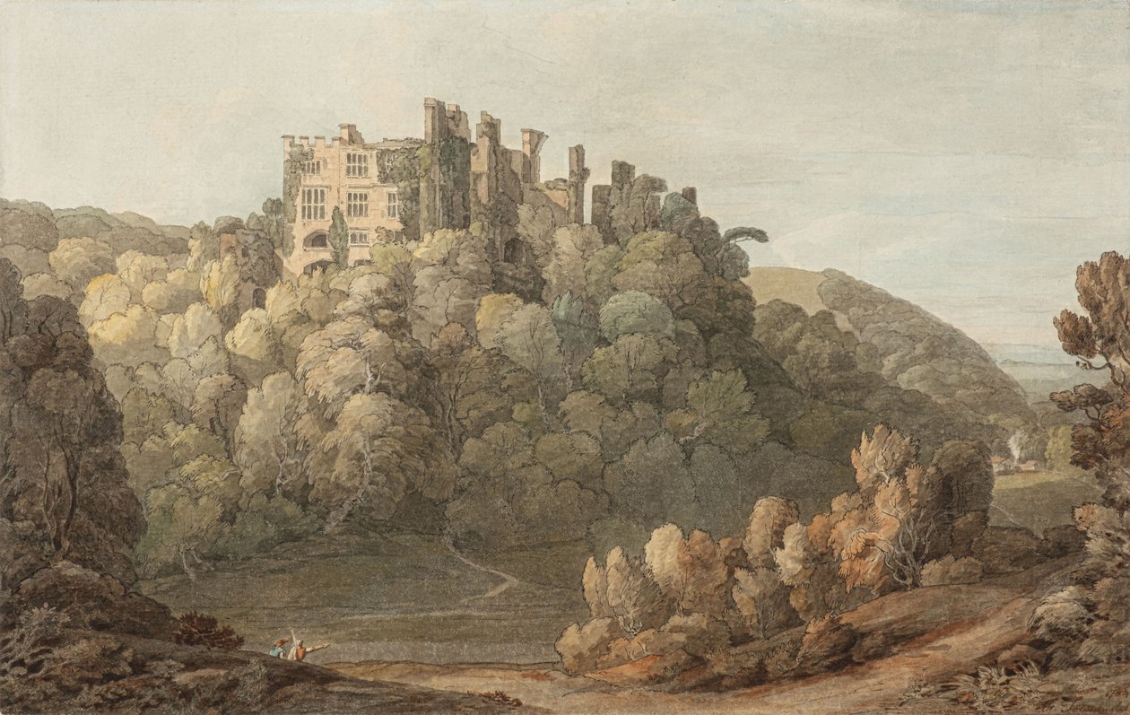 Zamek Berry Pomeroy, Devon autorstwa Francis Towne