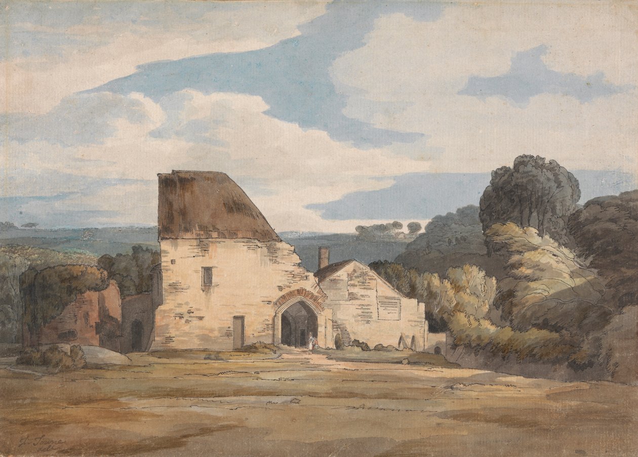 Opactwo Dunkerswell, 20 sierpnia 1783 autorstwa Francis Towne